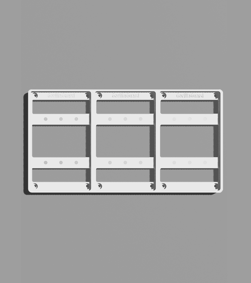 Modular Magnetic PSA Card Wall Display – 1×3 Layout (3 Cards)